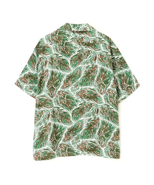 Schott(ショット)の「Schott/ショット/HORSE RAYON SHIRT/ホース レーヨン シャツ(シャツ/ブラウス・メンズ・グリーン/ネイビー・M/L/XL/2XL)」の16枚目の写真