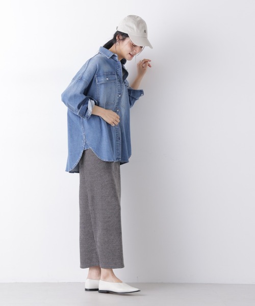 Healthy denim（ヘルシーデニム）の「Healthy DENIM/別注 Almond Mid Used（シャツ/ブラウス・レディース・ダークブルー・1/0）」の18枚目の写真