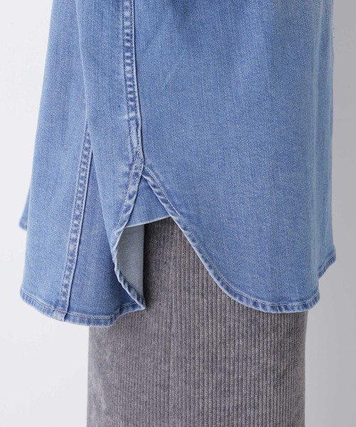 Healthy denim（ヘルシーデニム）の「Healthy DENIM/別注 Almond Mid Used（シャツ/ブラウス・レディース・ダークブルー・1/0）」の12枚目の写真