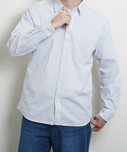 ZIP FIVE(ジップファイブ)の「パナマ レギュラー長袖シャツ(シャツ/ブラウス・メンズ・ブラック/ホワイト系/ネイビー系/ホワイト/ネイビー系1・MEDIUM/LARGE/X-LARGE)」の14枚目の写真