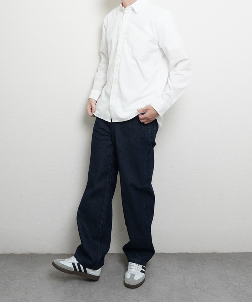 ZIP FIVE(ジップファイブ)の「パナマ レギュラー長袖シャツ(シャツ/ブラウス・メンズ・ブラック/ホワイト系/ネイビー系/ホワイト/ネイビー系1・MEDIUM/LARGE/X-LARGE)」の8枚目の写真