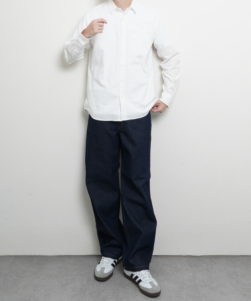 ZIP FIVE(ジップファイブ)の「パナマ レギュラー長袖シャツ(シャツ/ブラウス・メンズ・ブラック/ホワイト系/ネイビー系/ホワイト/ネイビー系1・MEDIUM/LARGE/X-LARGE)」の9枚目の写真