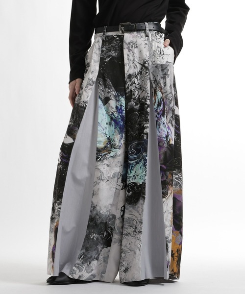 HARE(ハレ)の「HAKAMAガラワイドパンツ by MAO KAWASAKI(HARE)(その他パンツ・メンズ・ホワイト系その他/ブラック系その他・FREE)」の2枚目の写真