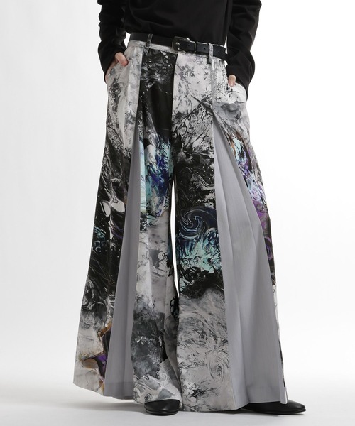 HARE(ハレ)の「HAKAMAガラワイドパンツ by MAO KAWASAKI(HARE)(その他パンツ・メンズ・ホワイト系その他/ブラック系その他・FREE)」の4枚目の写真