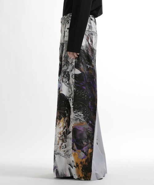 HARE(ハレ)の「HAKAMAガラワイドパンツ by MAO KAWASAKI(HARE)(その他パンツ・メンズ・ホワイト系その他/ブラック系その他・FREE)」の9枚目の写真