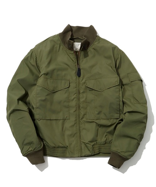 HOUSTON(ヒューストン)の「【HOUSTON/ヒューストン】G-8 FLIGHT JACKET 2nd/G-8フライトジャケット 2nd(ブルゾン・メンズ・オリーブドラブ/ブラック・36/38/40/42)」の2枚目の写真