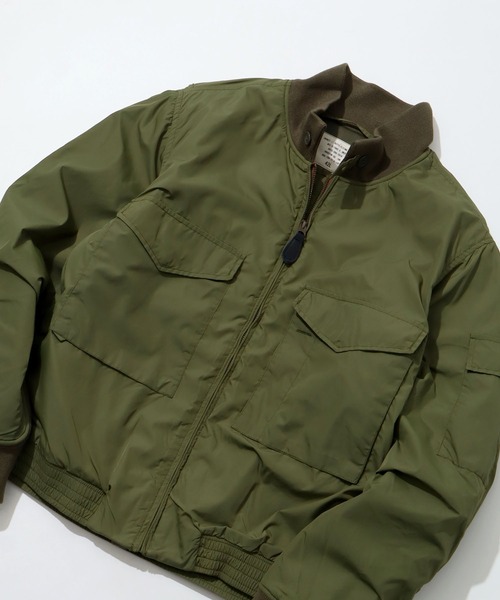 HOUSTON(ヒューストン)の「【HOUSTON/ヒューストン】G-8 FLIGHT JACKET 2nd/G-8フライトジャケット 2nd(ブルゾン・メンズ・オリーブドラブ/ブラック・36/38/40/42)」の4枚目の写真