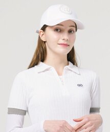 DOYOUKNOWMC（ドゥーユーノーエムシー）の「オールシーズン パールサークルロゴ装飾 ハードタイプ ホワイトボールキャップ（キャップ）」