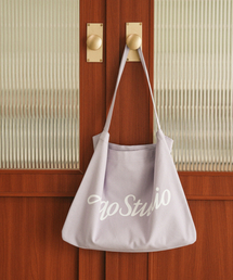 AQO STUDIO SPACE（アコスタジオスペース）の「BIG LOGO ECO BAG PURPLE（エコバッグ/サブバッグ）」