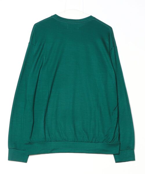 marka（マーカ）の「MARKA / マーカ / WOOL CREW NECK ウォッシャブルウール天竺 / クルーネック（ニット/セーター・メンズ・グレー/パープル・2/4/3）」の3枚目の写真