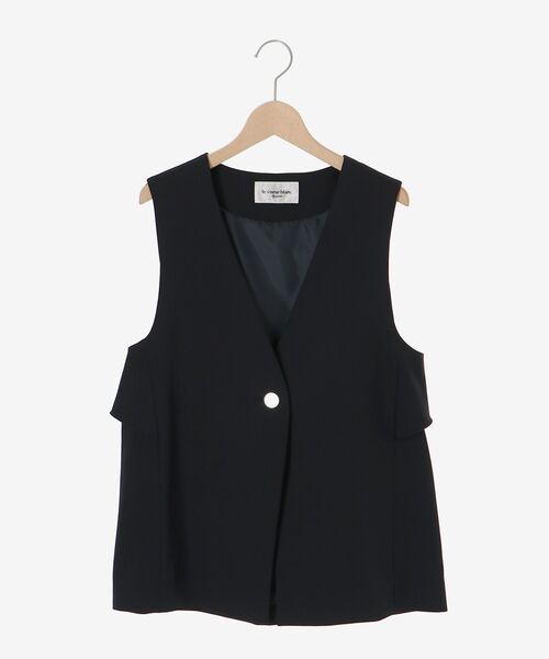 le.coeur blanc（ルクールブラン）の「ツインクロスバックフリルジレ（その他アウター・レディース・ネイビー/ベージュ・38）」の13枚目の写真