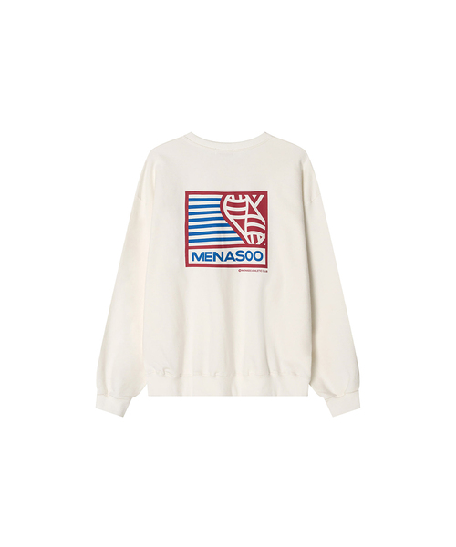 MENASOO(ミナス)の「Menasoo Hearttrack Sweatshirt_White(スウェット・レディース・ホワイト・F)」の1枚目の写真