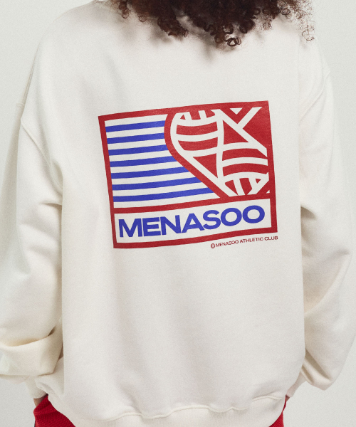 MENASOO(ミナス)の「Menasoo Hearttrack Sweatshirt_White(スウェット・レディース・ホワイト・F)」の3枚目の写真