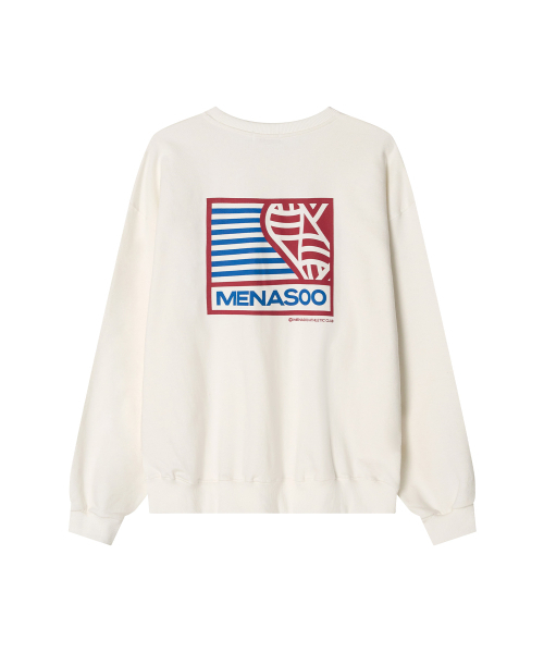 MENASOO(ミナス)の「Menasoo Hearttrack Sweatshirt_White(スウェット・レディース・ホワイト・F)」の4枚目の写真