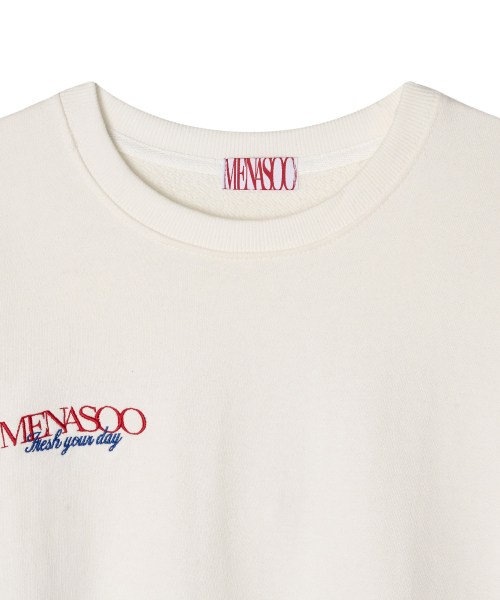 MENASOO(ミナス)の「Menasoo Hearttrack Sweatshirt_White(スウェット・レディース・ホワイト・F)」の6枚目の写真