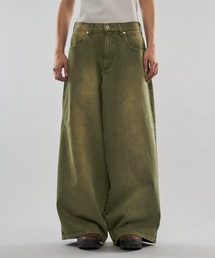 WISH FOR EVER（ウィッシュフォーエバー）の「【 3color / 3size 】COLOR WIDE CURVE DENIM / カラーワイドカーブデニム（デニムパンツ）」