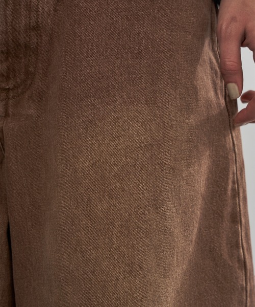 WISH FOR EVER（ウィッシュフォーエバー）の「【 3color / 3size 】COLOR WIDE CURVE DENIM / カラーワイドカーブデニム（デニムパンツ・メンズ・ブラウン/オリーブ/ピンク・X-SMALL/MEDIUM/SMALL）」の10枚目の写真