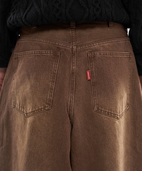 WISH FOR EVER（ウィッシュフォーエバー）の「【 3color / 3size 】COLOR WIDE CURVE DENIM / カラーワイドカーブデニム（デニムパンツ・メンズ・ブラウン/オリーブ/ピンク・X-SMALL/MEDIUM/SMALL）」の11枚目の写真