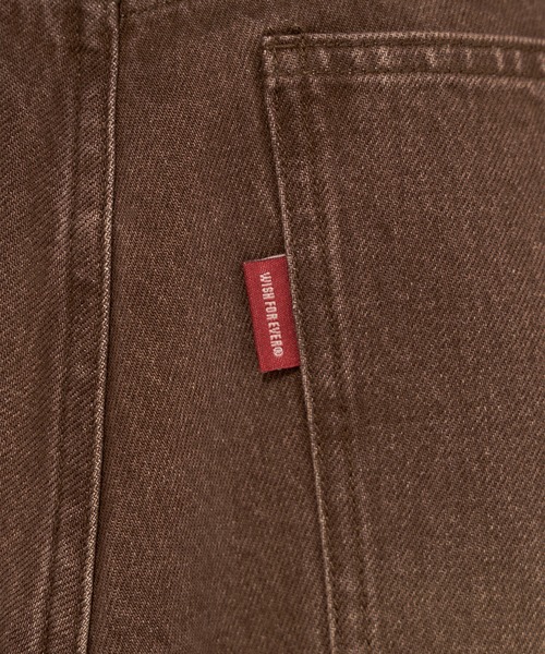 WISH FOR EVER（ウィッシュフォーエバー）の「【 3color / 3size 】COLOR WIDE CURVE DENIM / カラーワイドカーブデニム（デニムパンツ・メンズ・ブラウン/オリーブ/ピンク・X-SMALL/MEDIUM/SMALL）」の12枚目の写真