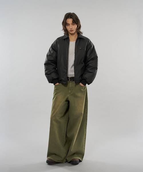 WISH FOR EVER（ウィッシュフォーエバー）の「【 3color / 3size 】COLOR WIDE CURVE DENIM / カラーワイドカーブデニム（デニムパンツ・メンズ・ブラウン/オリーブ/ピンク・X-SMALL/MEDIUM/SMALL）」の18枚目の写真