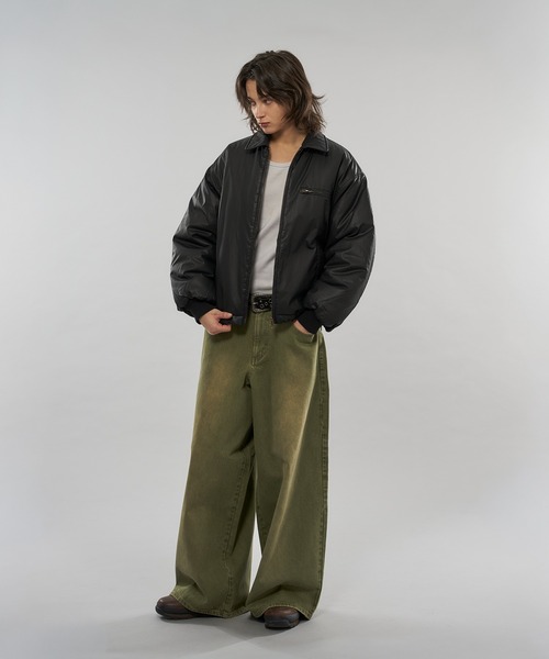 WISH FOR EVER（ウィッシュフォーエバー）の「【 3color / 3size 】COLOR WIDE CURVE DENIM / カラーワイドカーブデニム（デニムパンツ・メンズ・ブラウン/オリーブ/ピンク・X-SMALL/MEDIUM/SMALL）」の19枚目の写真