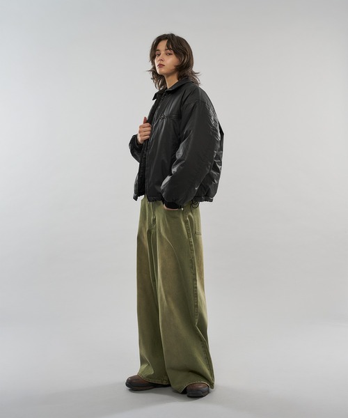 WISH FOR EVER（ウィッシュフォーエバー）の「【 3color / 3size 】COLOR WIDE CURVE DENIM / カラーワイドカーブデニム（デニムパンツ・メンズ・ブラウン/オリーブ/ピンク・X-SMALL/MEDIUM/SMALL）」の20枚目の写真