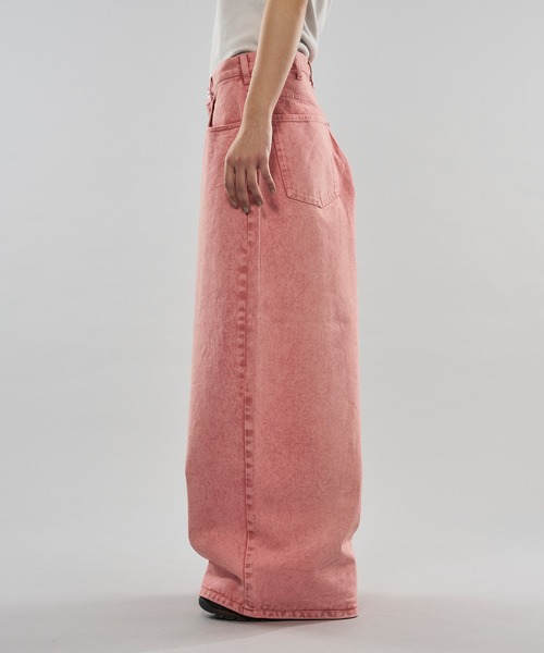 セール】【 3color / 3size 】COLOR WIDE CURVE DENIM / カラーワイド