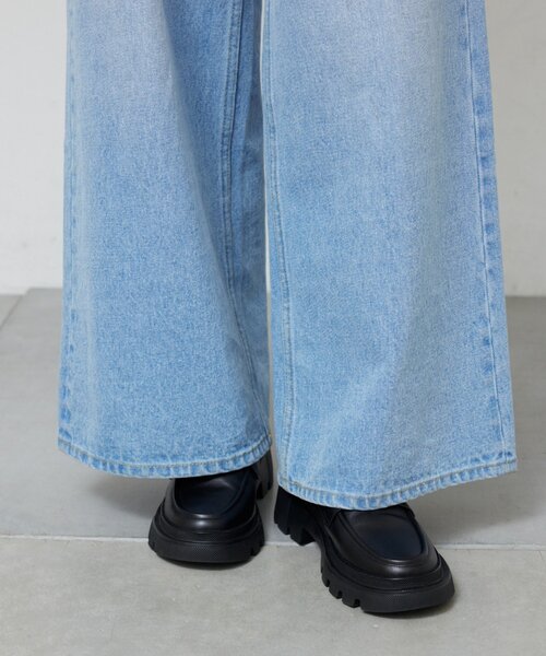 GALLARDAGALANTE(ガリャルダガランテ)の「【2.718】タンクソールローファー(ローファー・レディース・ベージュ/ブラック・38/36/37)」の3枚目の写真