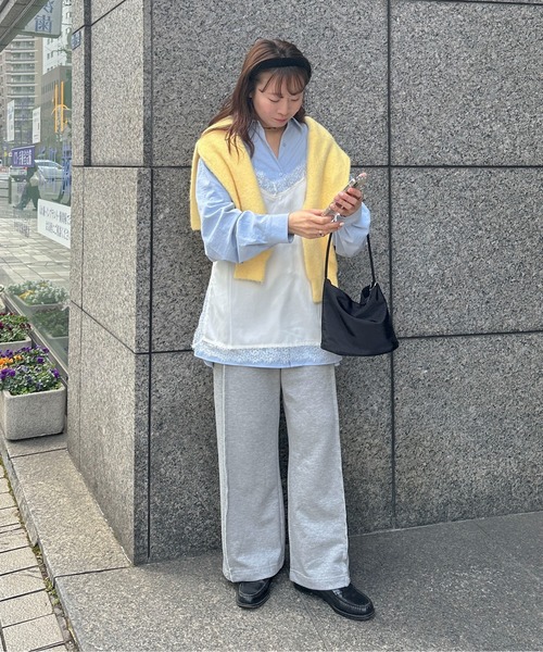 PILIT(ピリット)の「サテンレースキャミ(キャミソール・レディース・オフホワイト/ブラック・MEDIUM)」の9枚目の写真