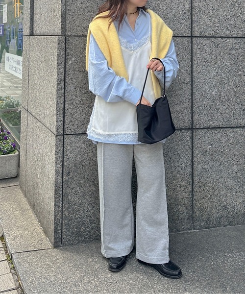 PILIT(ピリット)の「サテンレースキャミ(キャミソール・レディース・オフホワイト/ブラック・MEDIUM)」の10枚目の写真