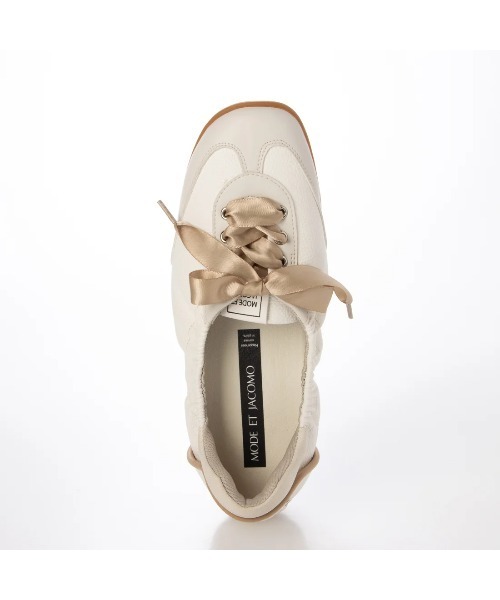 Mode et Jacomo（モードエジャコモ）の「バレエスニーカー（スニーカー・レディース・ブラック/シルバー系その他7/ホワイト・22.5cm/23cm/23.5cm/24cm/24.5cm）」の15枚目の写真