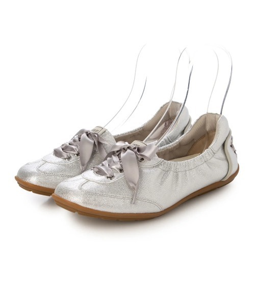 Mode et Jacomo（モードエジャコモ）の「バレエスニーカー（スニーカー・レディース・ブラック/シルバー系その他7/ホワイト・22.5cm/23cm/23.5cm/24cm/24.5cm）」の4枚目の写真