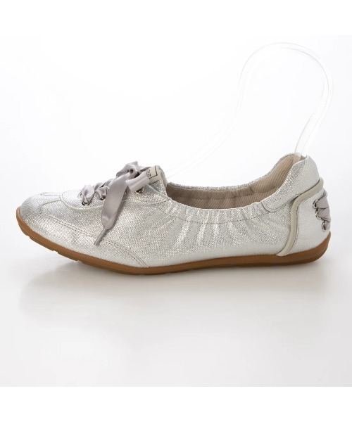 Mode et Jacomo（モードエジャコモ）の「バレエスニーカー（スニーカー・レディース・ブラック/シルバー系その他7/ホワイト・22.5cm/23cm/23.5cm/24cm/24.5cm）」の5枚目の写真