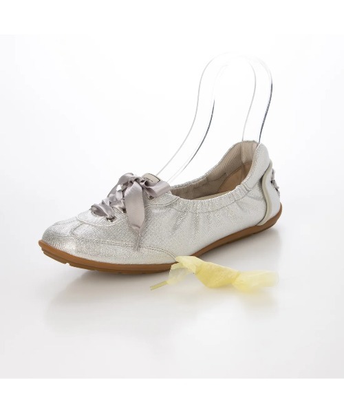 Mode et Jacomo（モードエジャコモ）の「バレエスニーカー（スニーカー・レディース・ブラック/シルバー系その他7/ホワイト・22.5cm/23cm/23.5cm/24cm/24.5cm）」の10枚目の写真