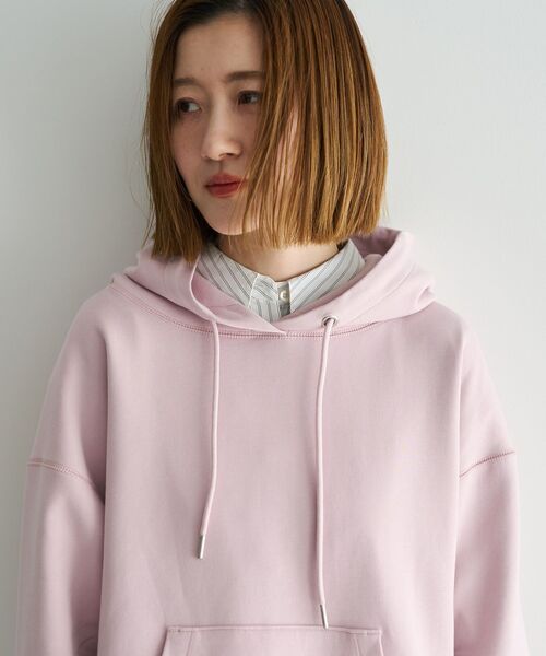 YECCA VECCA(イェッカヴェッカ)の「ダンボールフーディー(スウェット・レディース・杢グレー/ライトベージュ/ネイビー/ピンク・FREE)」の20枚目の写真