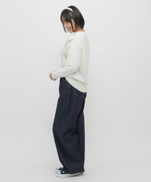 GLOBAL WORK(グローバルワーク)の「2SETベスト長袖T/AND YUA ANY/636242(ベスト・キッズ・イエロー系その他3/ピンク系その他3・MEDIUM/SMALL)」の5枚目の写真