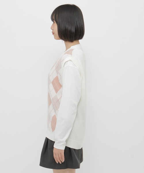 GLOBAL WORK(グローバルワーク)の「2SETベスト長袖T/AND YUA ANY/636242(ベスト・キッズ・イエロー系その他3/ピンク系その他3・MEDIUM/SMALL)」の16枚目の写真