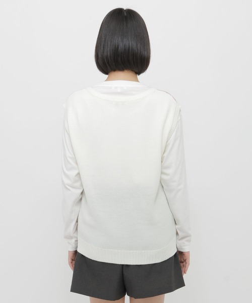 GLOBAL WORK(グローバルワーク)の「2SETベスト長袖T/AND YUA ANY/636242(ベスト・キッズ・イエロー系その他3/ピンク系その他3・MEDIUM/SMALL)」の17枚目の写真