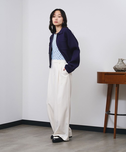 ROSE BUD（ローズバッド）の「POCKET ZIP CARDIGAN（カーディガン/ボレロ・レディース・ピンク・ONE SIZE）」の13枚目の写真