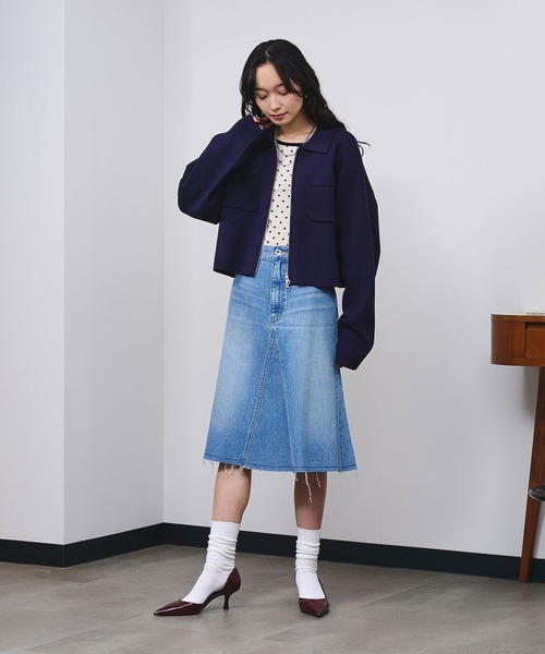 ROSE BUD（ローズバッド）の「POCKET ZIP CARDIGAN（カーディガン/ボレロ・レディース・ピンク・ONE SIZE）」の16枚目の写真