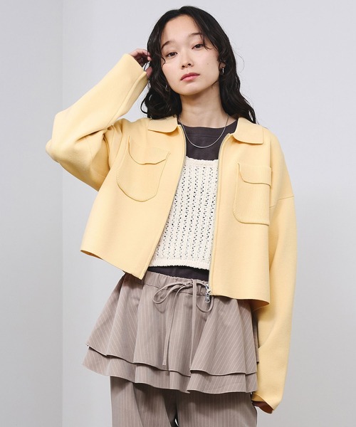 ROSE BUD（ローズバッド）の「POCKET ZIP CARDIGAN（カーディガン/ボレロ・レディース・ピンク・ONE SIZE）」の19枚目の写真