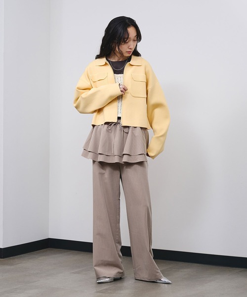 ROSE BUD（ローズバッド）の「POCKET ZIP CARDIGAN（カーディガン/ボレロ・レディース・ピンク・ONE SIZE）」の22枚目の写真