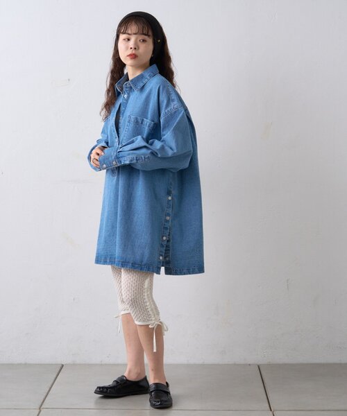 WILLOW(ウィロー)の「【willow】デニムオーバーアノラック(デニムジャケット・レディース・ブルー・ONE SIZE)」の11枚目の写真