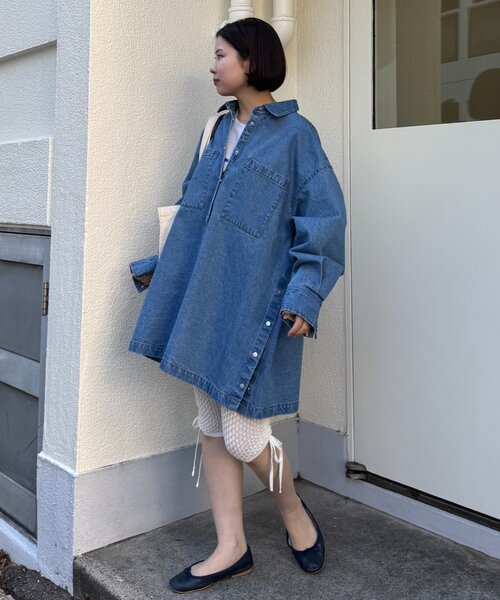WILLOW(ウィロー)の「【willow】デニムオーバーアノラック(デニムジャケット・レディース・ブルー・ONE SIZE)」の20枚目の写真
