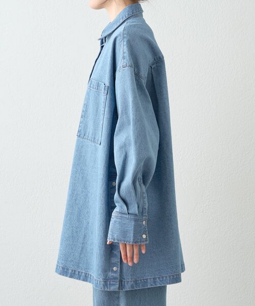 WILLOW(ウィロー)の「【willow】デニムオーバーアノラック(デニムジャケット・レディース・ブルー・ONE SIZE)」の3枚目の写真