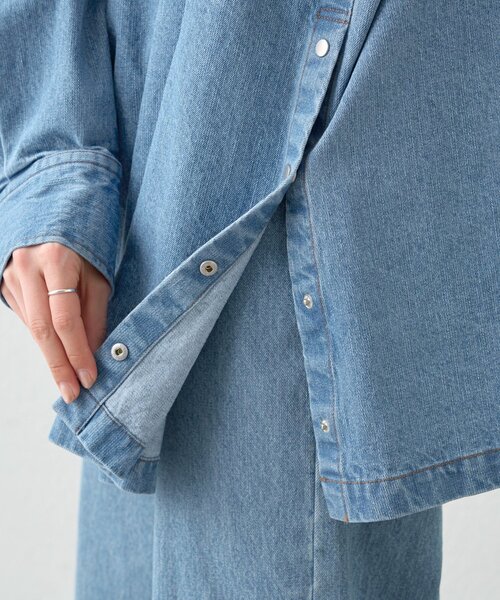 WILLOW(ウィロー)の「【willow】デニムオーバーアノラック(デニムジャケット・レディース・ブルー・ONE SIZE)」の9枚目の写真