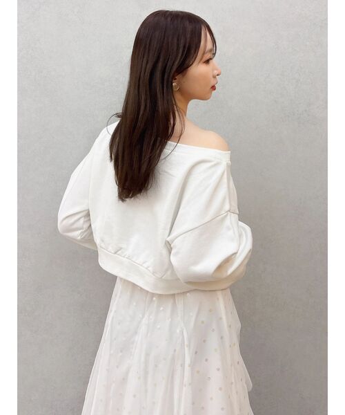 dazzlin(ダズリン)の「ボウタイシャツレイヤードスウェット(スウェット・レディース・オフホワイト/グレー/ネイビー・FREE)」の16枚目の写真