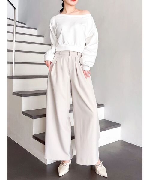 dazzlin(ダズリン)の「ボウタイシャツレイヤードスウェット(スウェット・レディース・オフホワイト/グレー/ネイビー・FREE)」の17枚目の写真