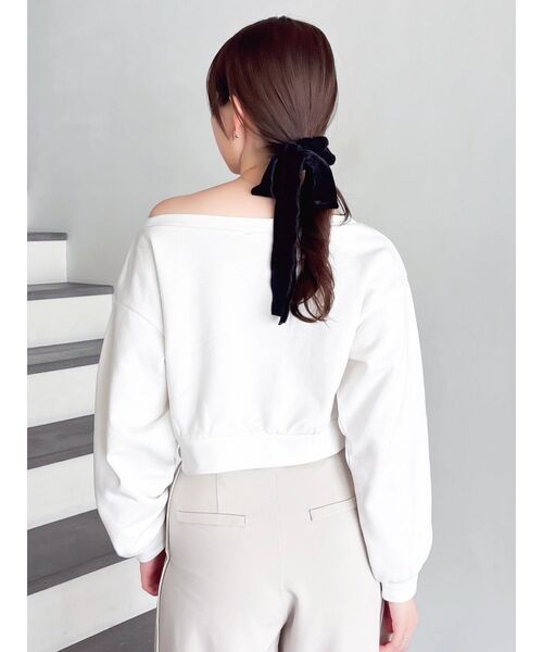 dazzlin(ダズリン)の「ボウタイシャツレイヤードスウェット(スウェット・レディース・オフホワイト/グレー/ネイビー・FREE)」の20枚目の写真