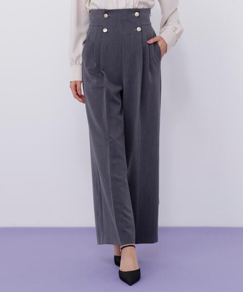 JILL by JILL STUART（ジルバイジルスチュアート）の「メタル釦ストレートイージーパンツ（その他パンツ・レディース・ピンク/グレー/ネイビー・MEDIUM/SMALL）」の16枚目の写真